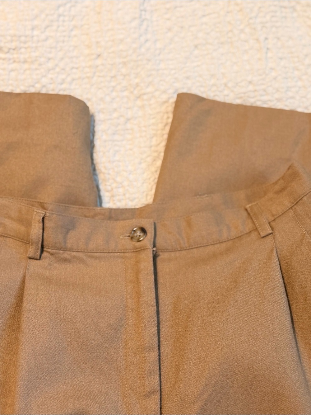 Vintage high-waisted Harold's Pleated Wool Trousers